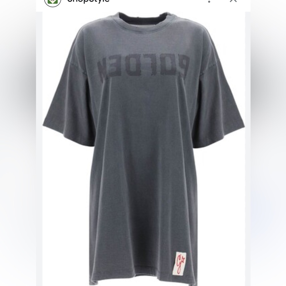 Golden Goose Charcoal Dafne T Shirt Dress - Picture 2 of 11